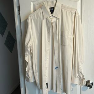 Joseph Banks beige dress shirt in good condition. 16.5 34